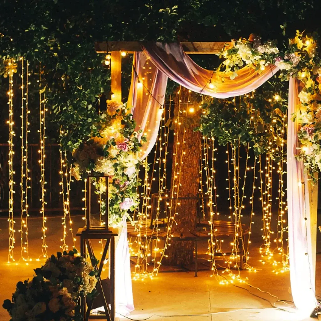 wedding tent lighting